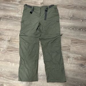 Green hiking pants